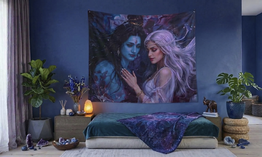 Shiva & Shakti Modern Art